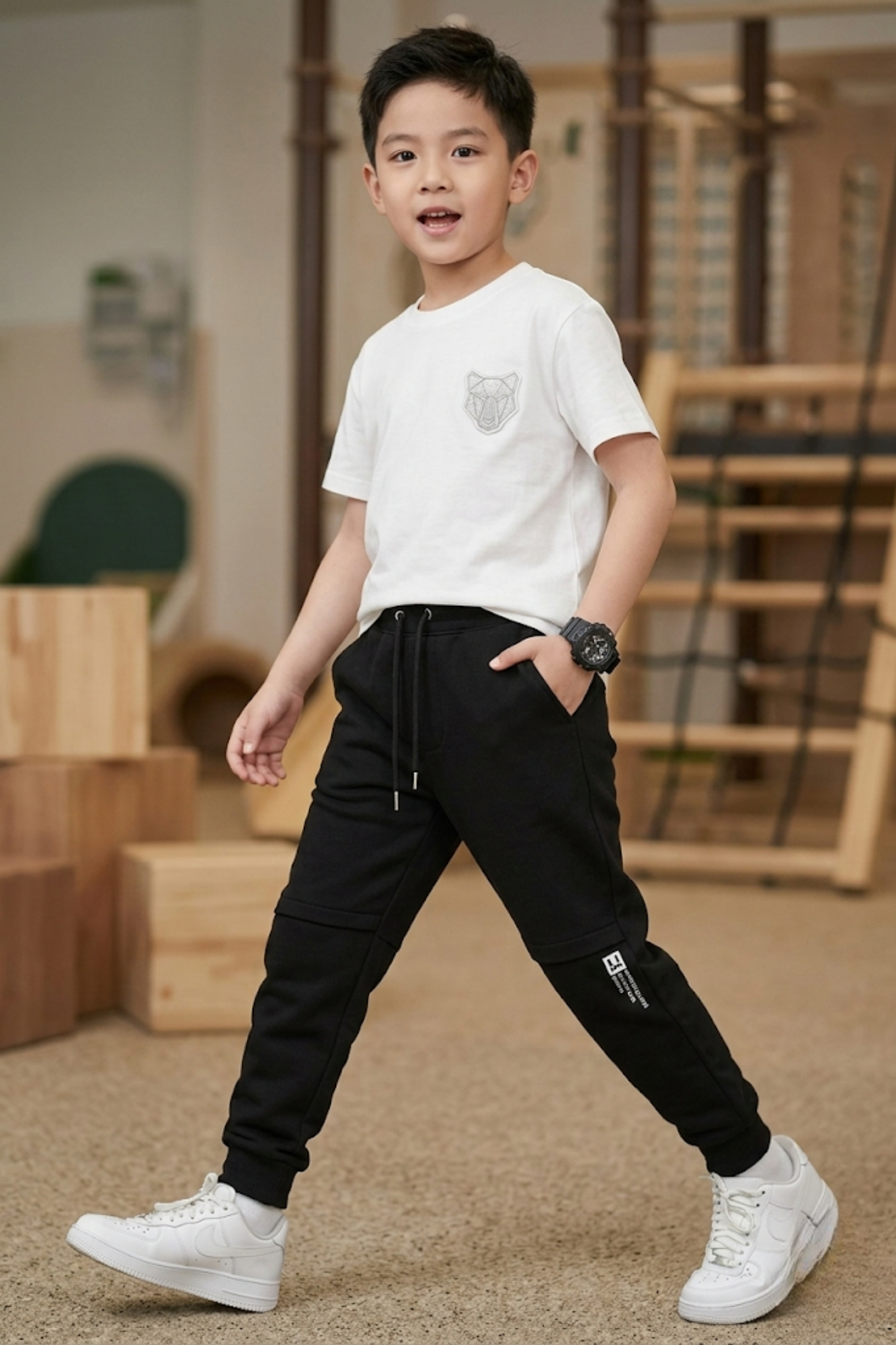 Casual Black Sports Jogger