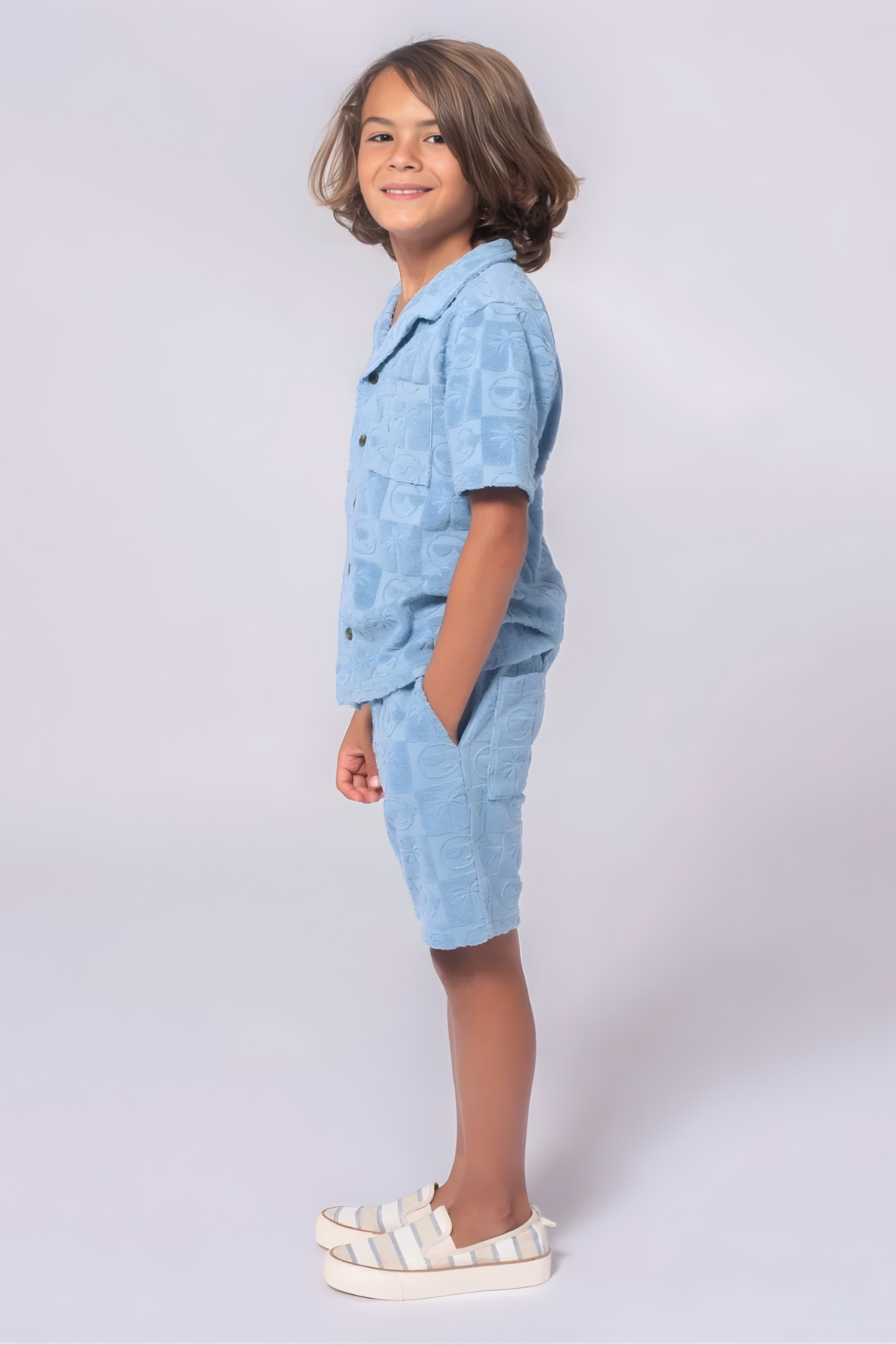 Blue Resort Terry Shorts