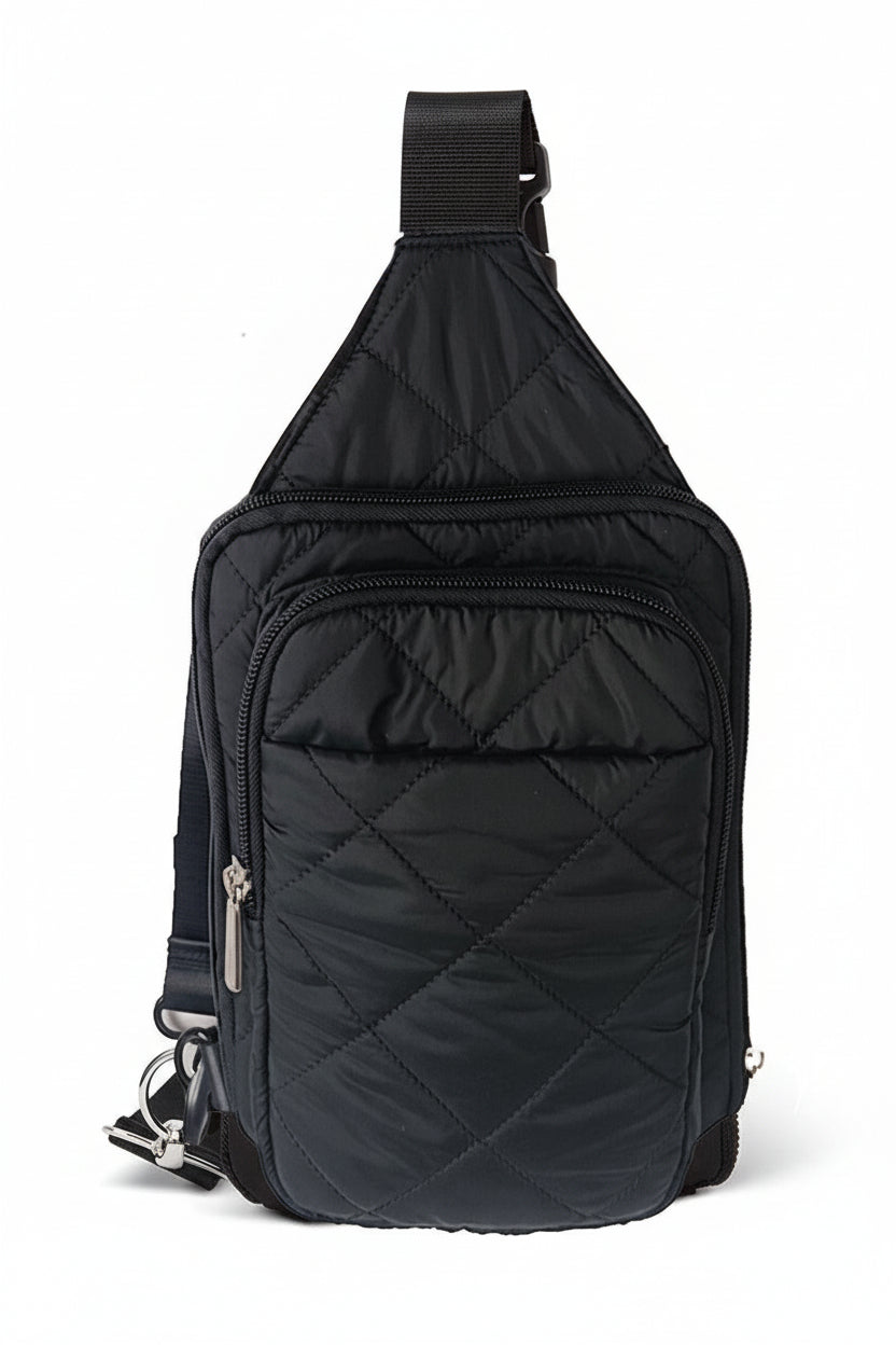 Puffer Black Diamond Crossbody Sling Bag