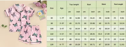 Rose Butterfly Pajamas