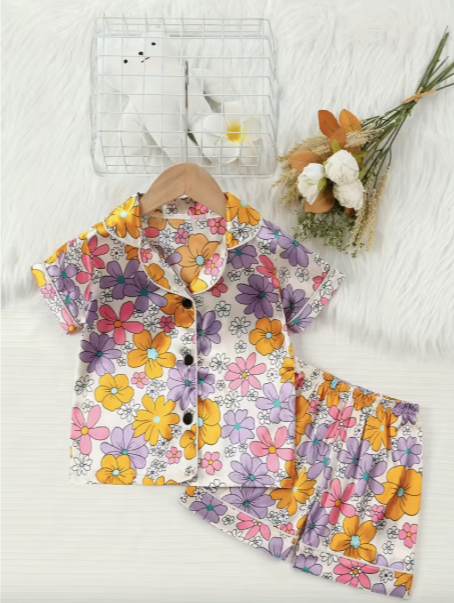 Multicolor Flowers Pajamas