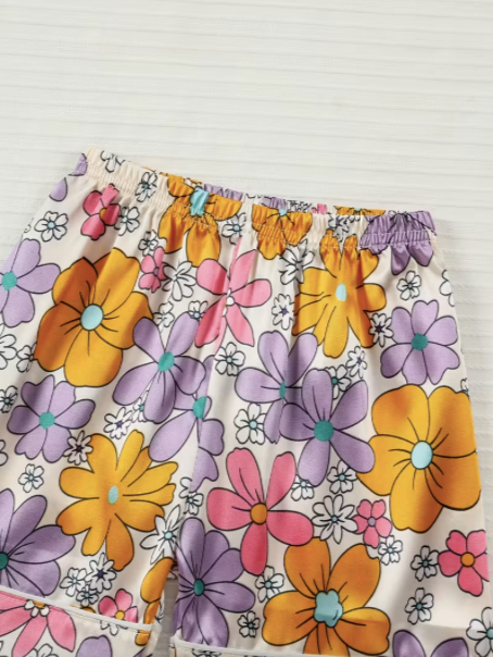 Multicolor Flowers Pajamas