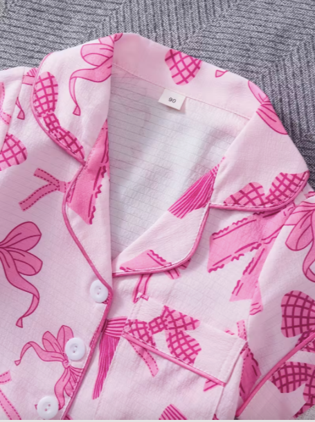 Deep Pink Bows Pajamas