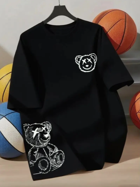 Black Teddy Bear T-Shirt