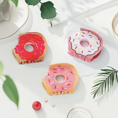 Donuts Claw Hair Clips