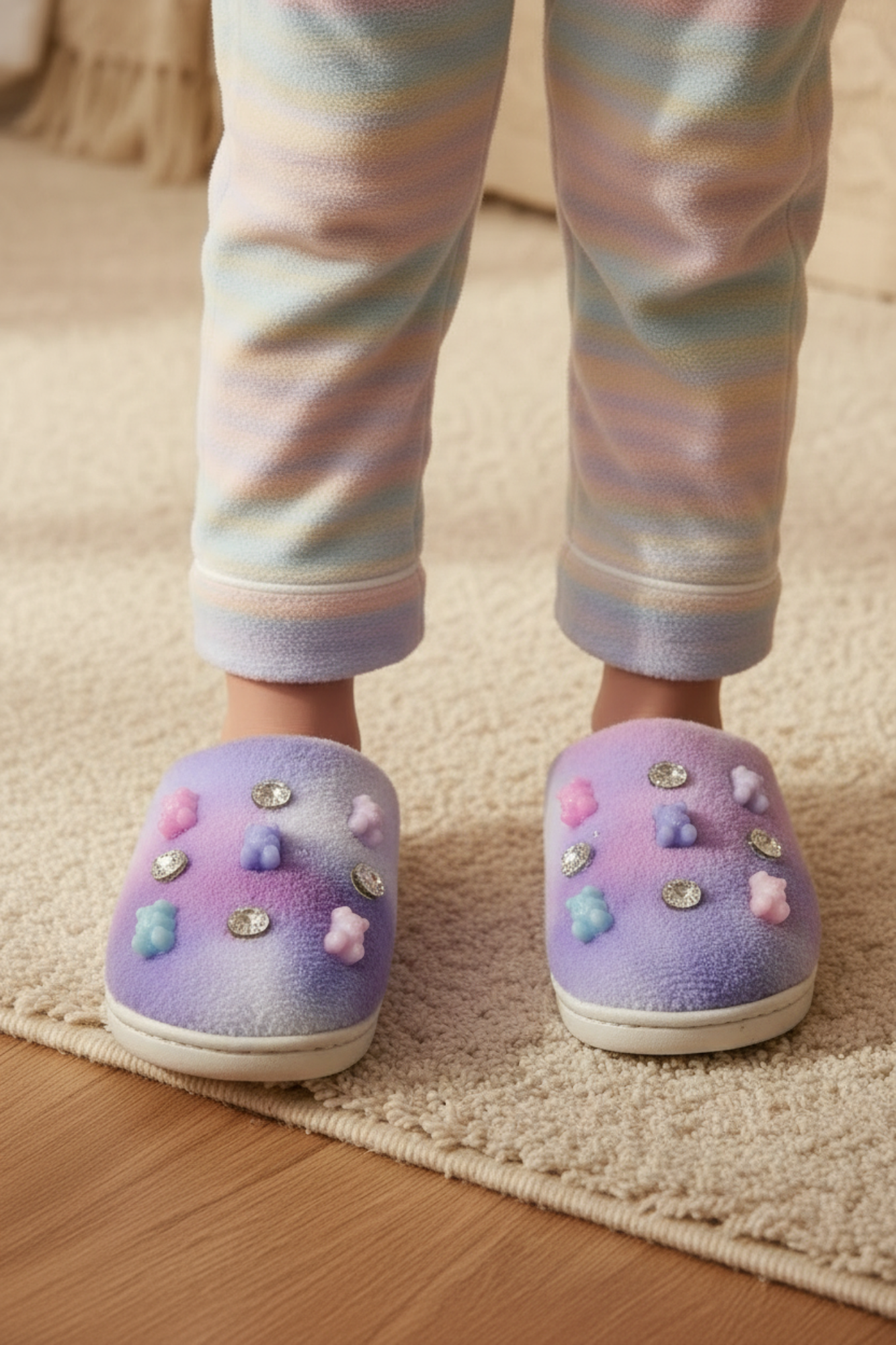 Purple Gummy Bear Slippers