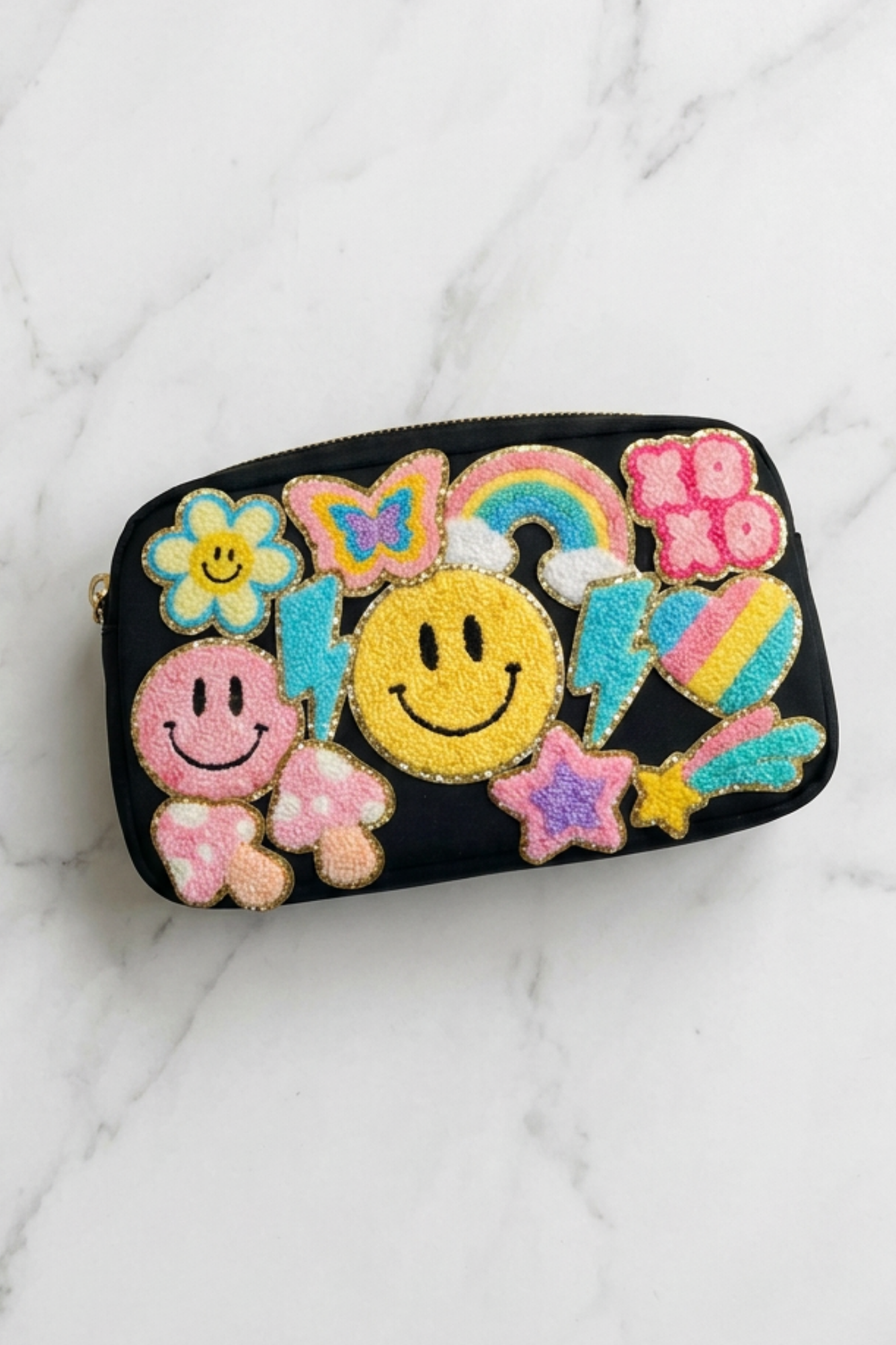 Black Simple Cosmetic Bag
