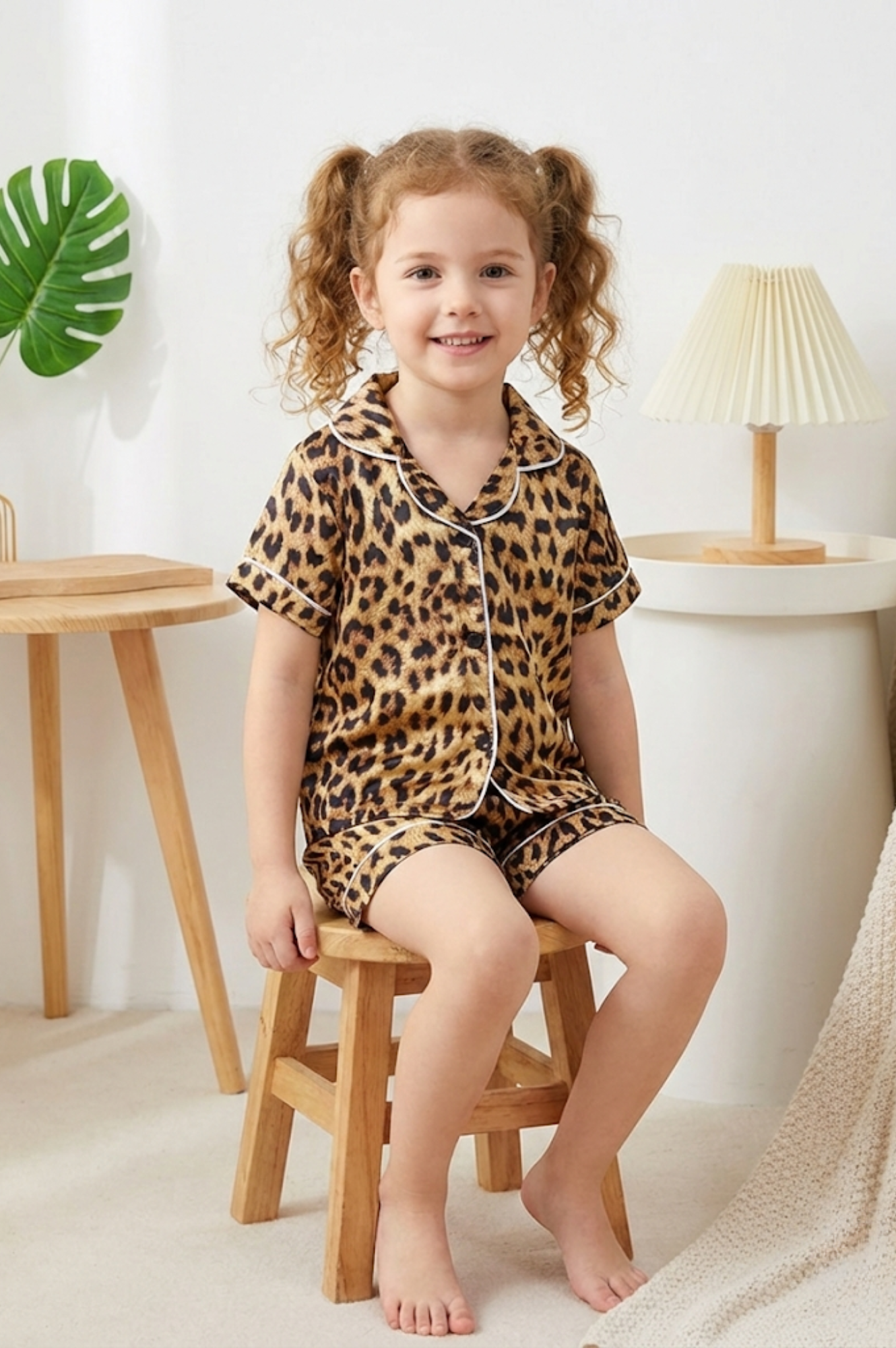 Khaki Animal Print Pajamas