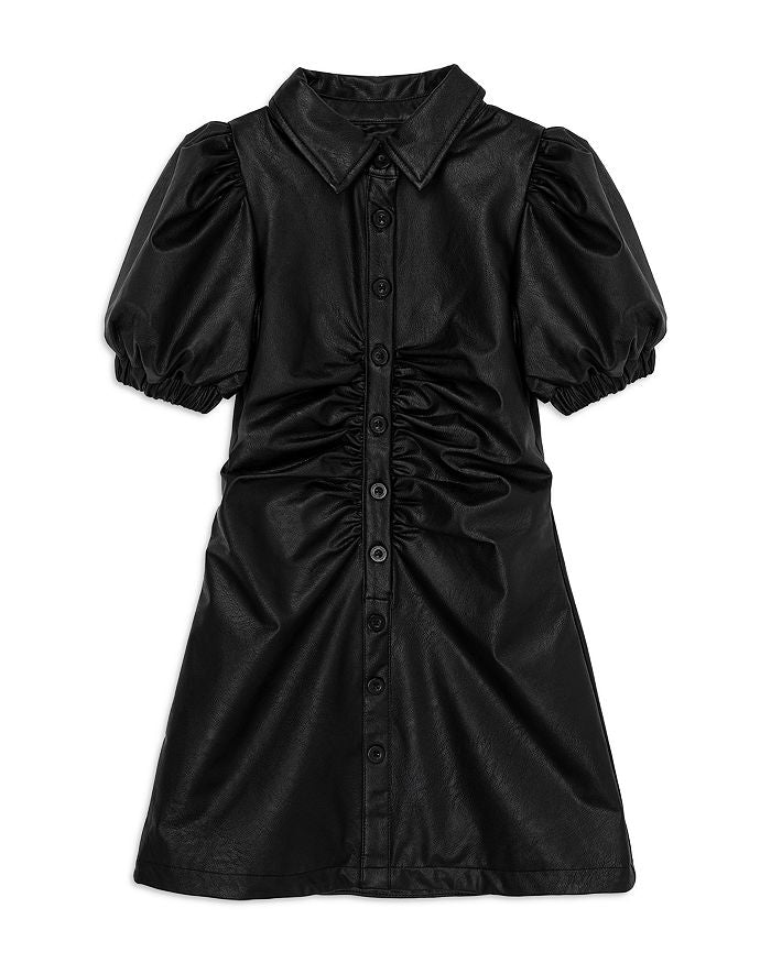 Leather Dress Black