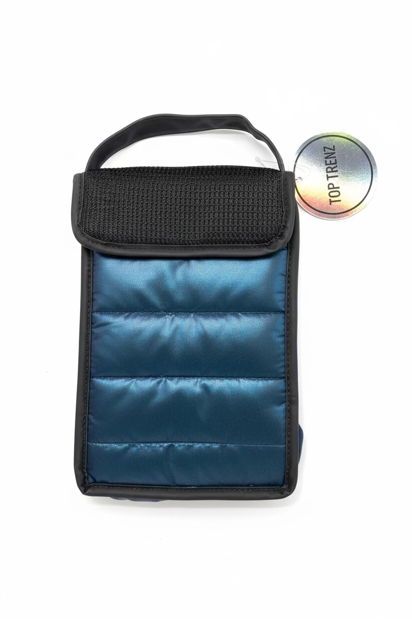 Navy Blue Puffer Snack Bag