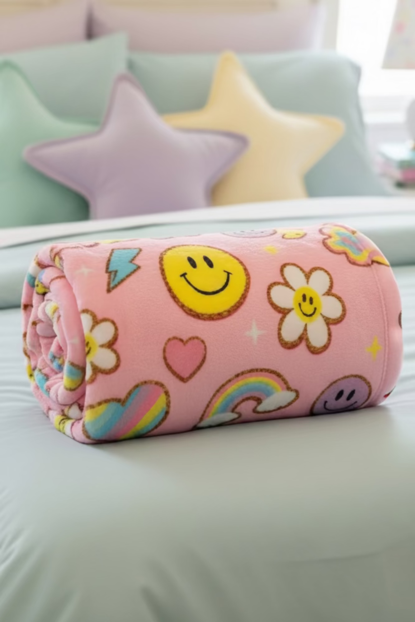Pink Blanket Patch Print