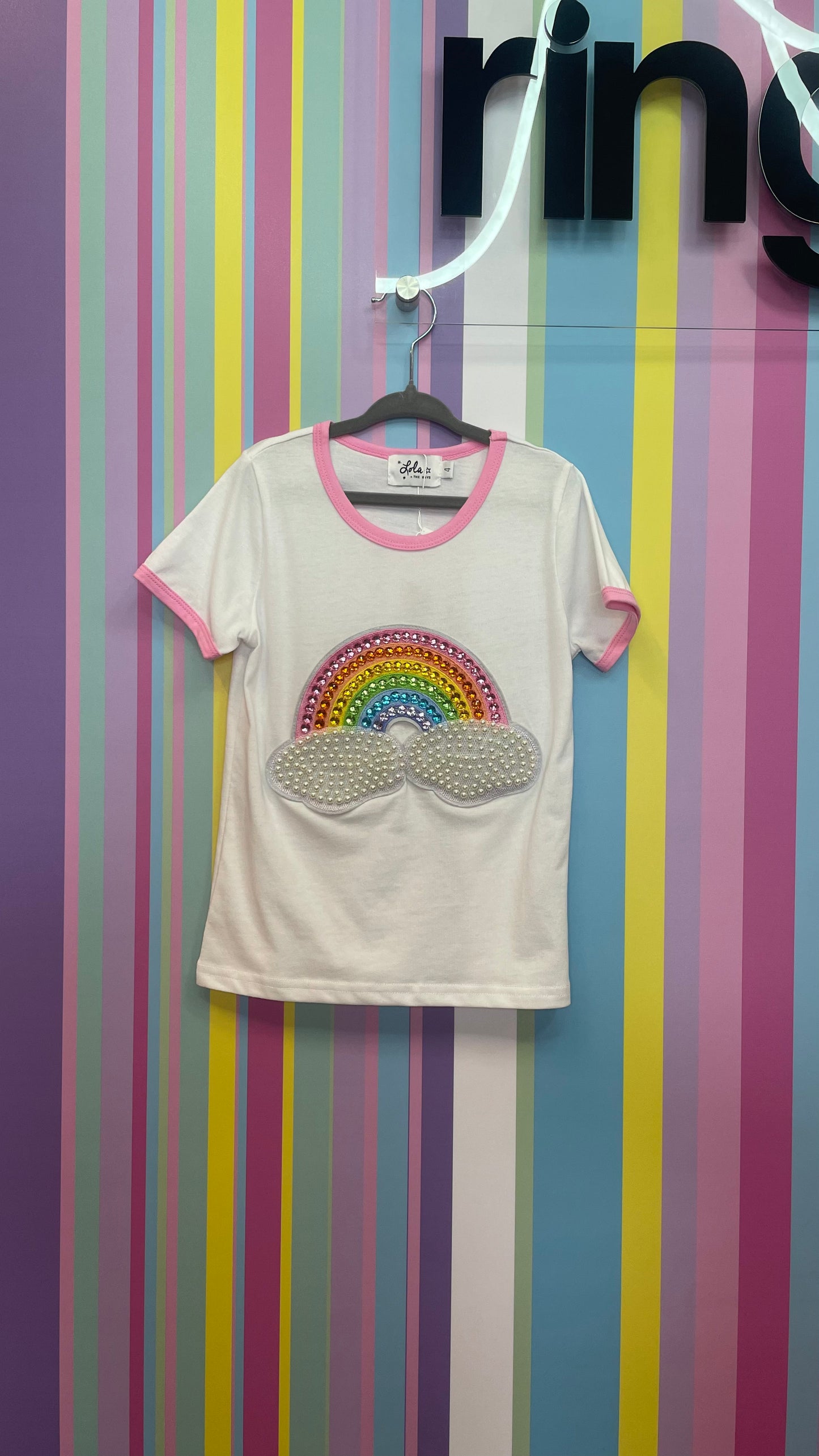 Rainbow Pearl Patch T-Shirt
