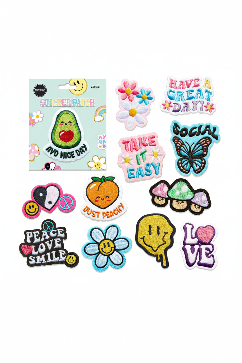 Embroidered Sticker Patch Assortment