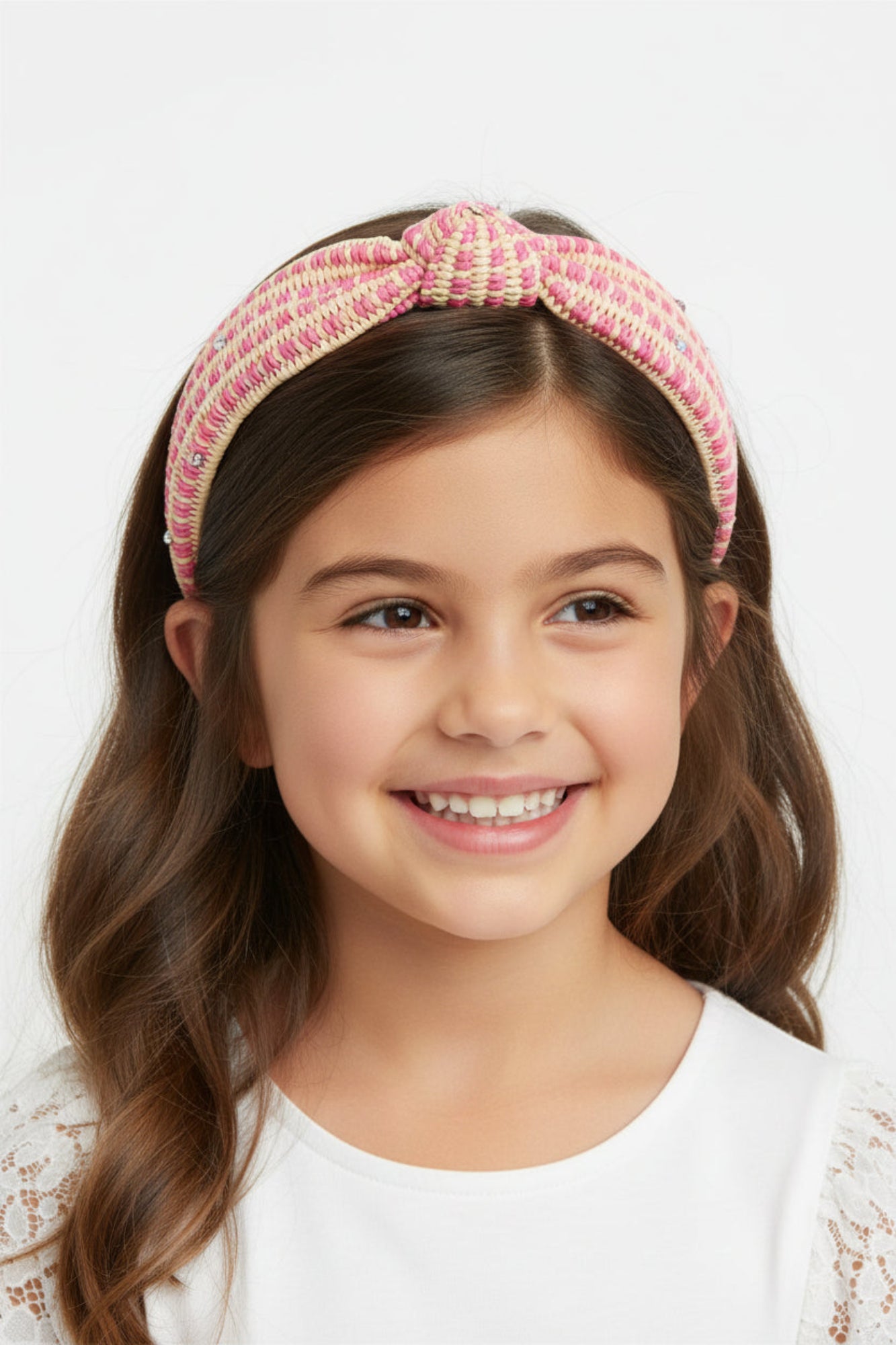 Raffia Mermaid Charm Knot Headband