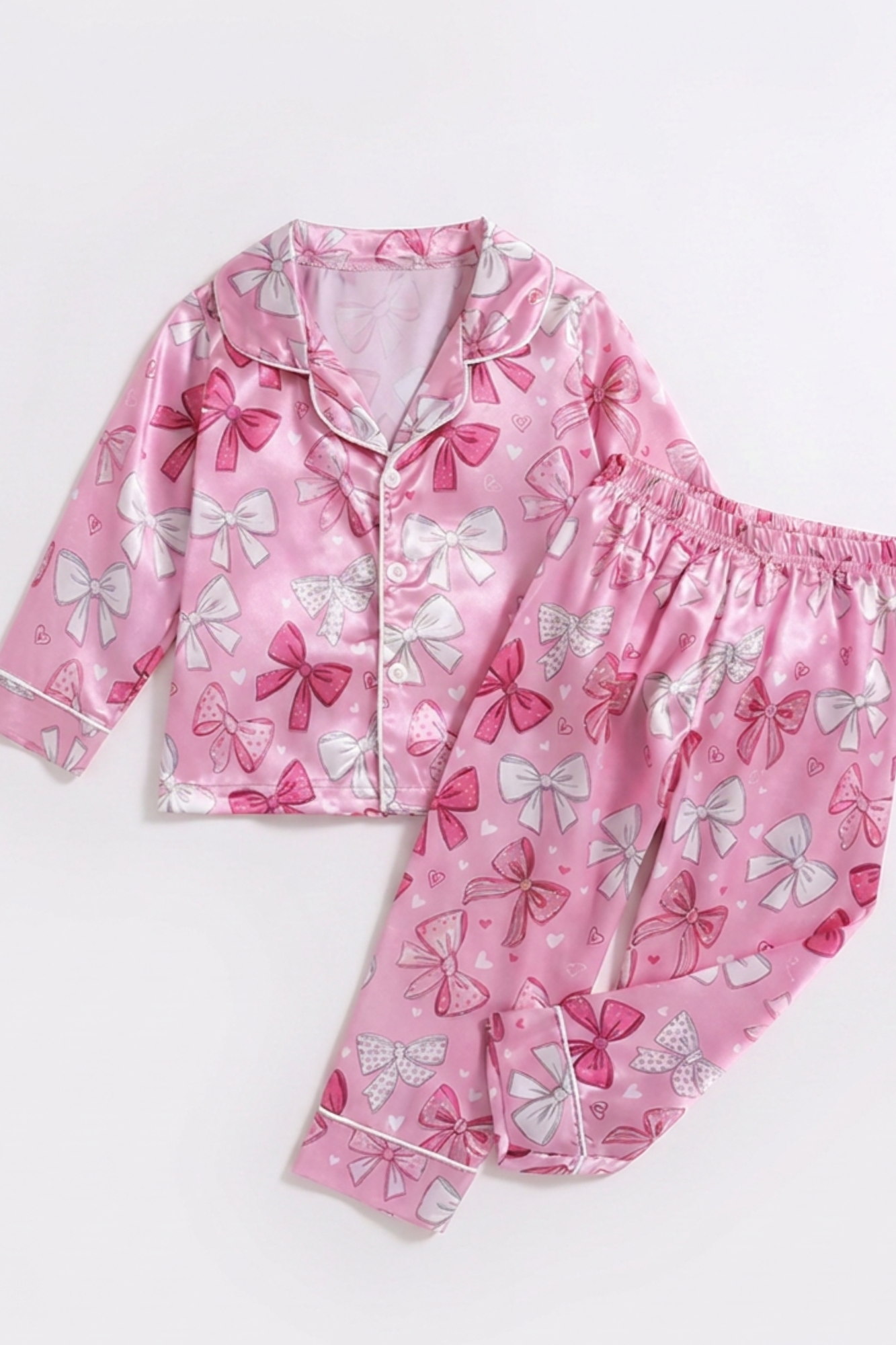 Pink Pajamas with Bows