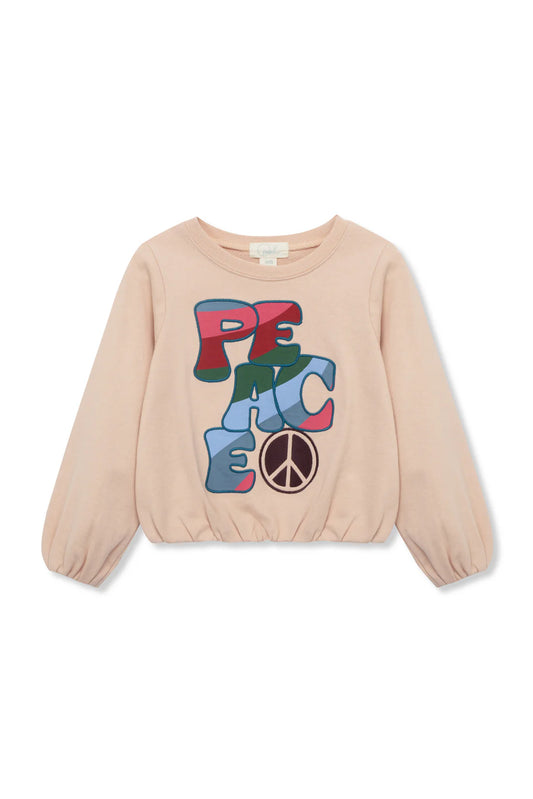 Taupe Peace Pullover