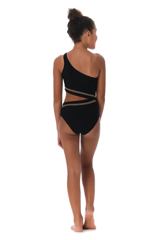 Black One Piece with Details