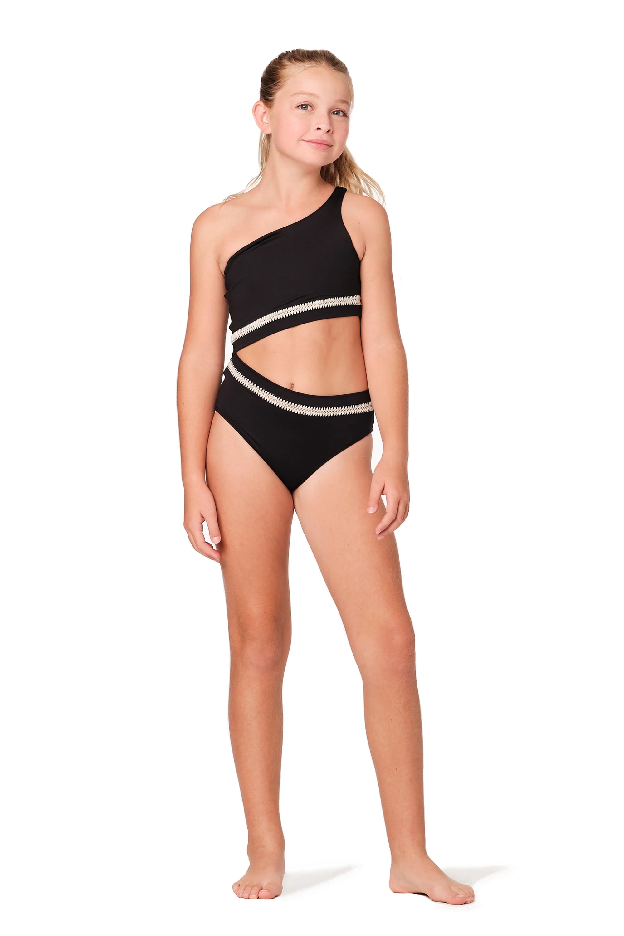 Black One Piece with Details
