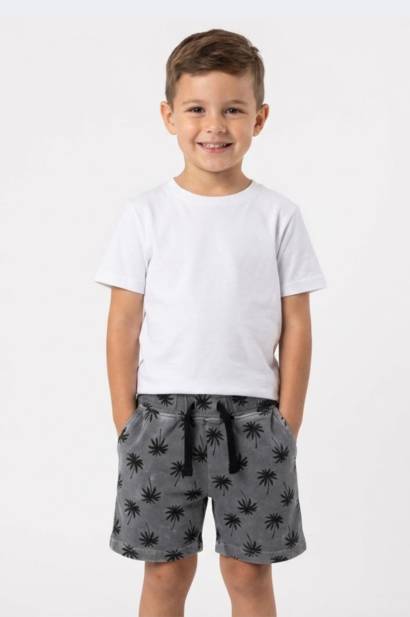 Palm Enzyme Shorts Grey Coal