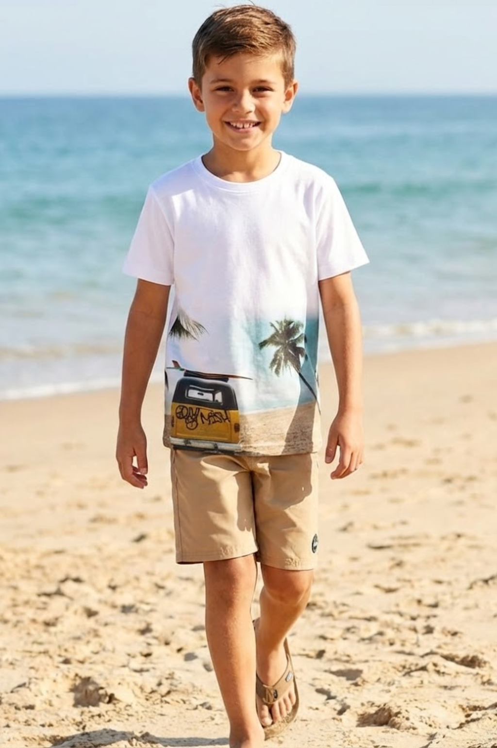 Real Beach Photo Tee White
