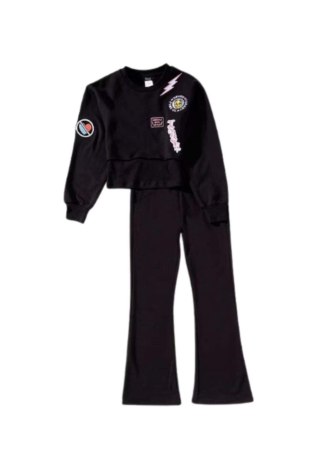 Pullover 3pcs Pant Black Set