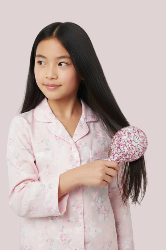 Small Crystal Hair Brush