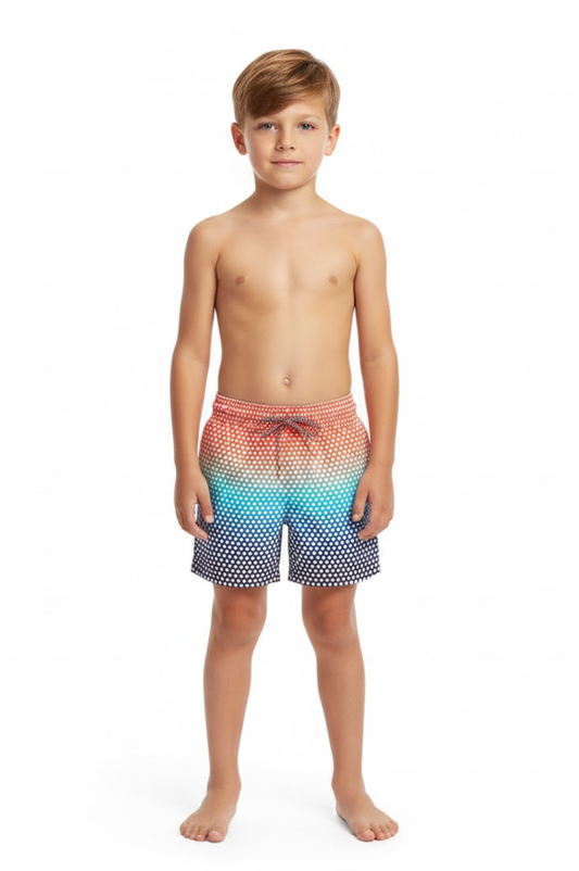 Polka Dot Swim Trunks
