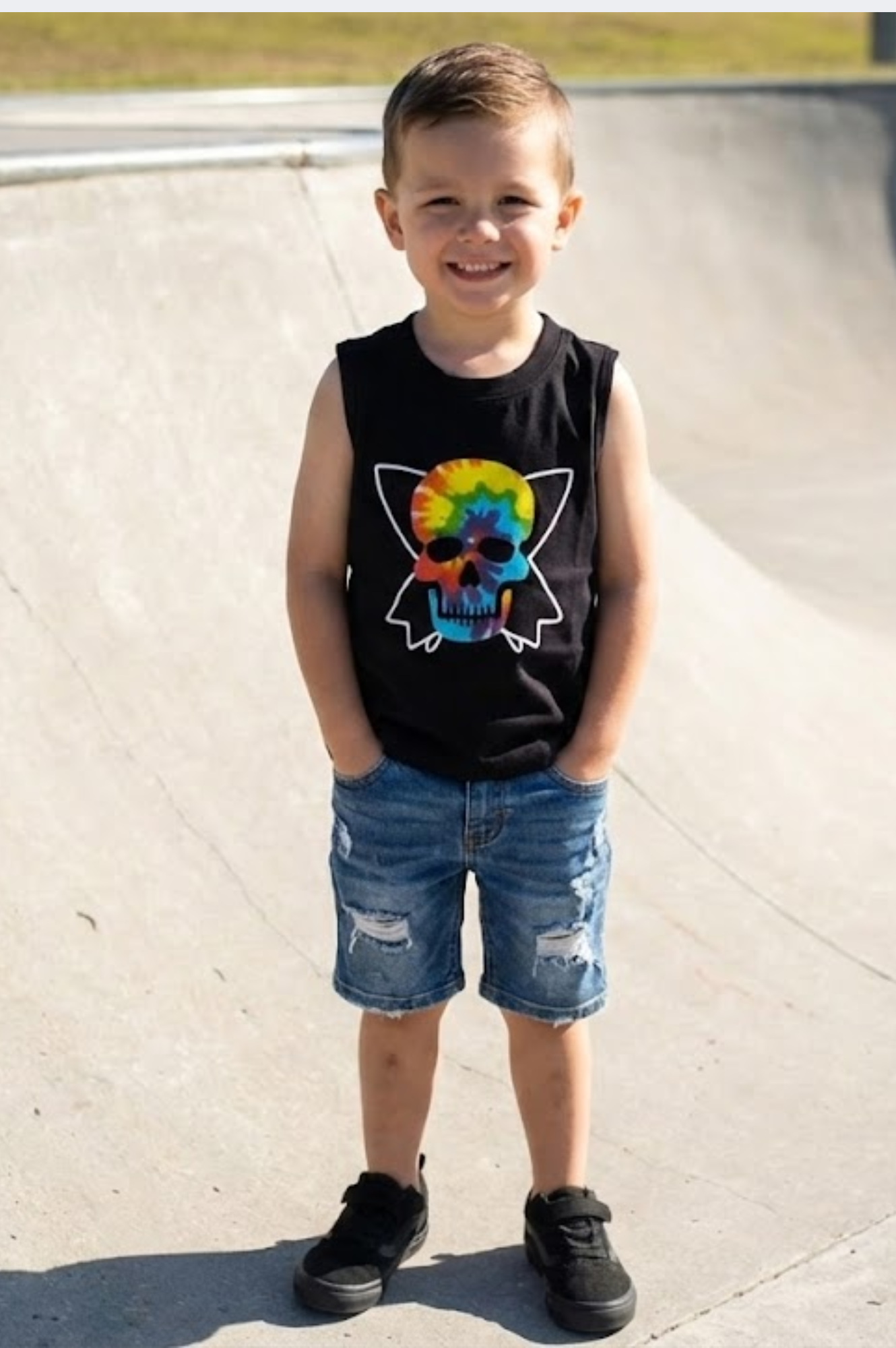 T-Shirt skull black
