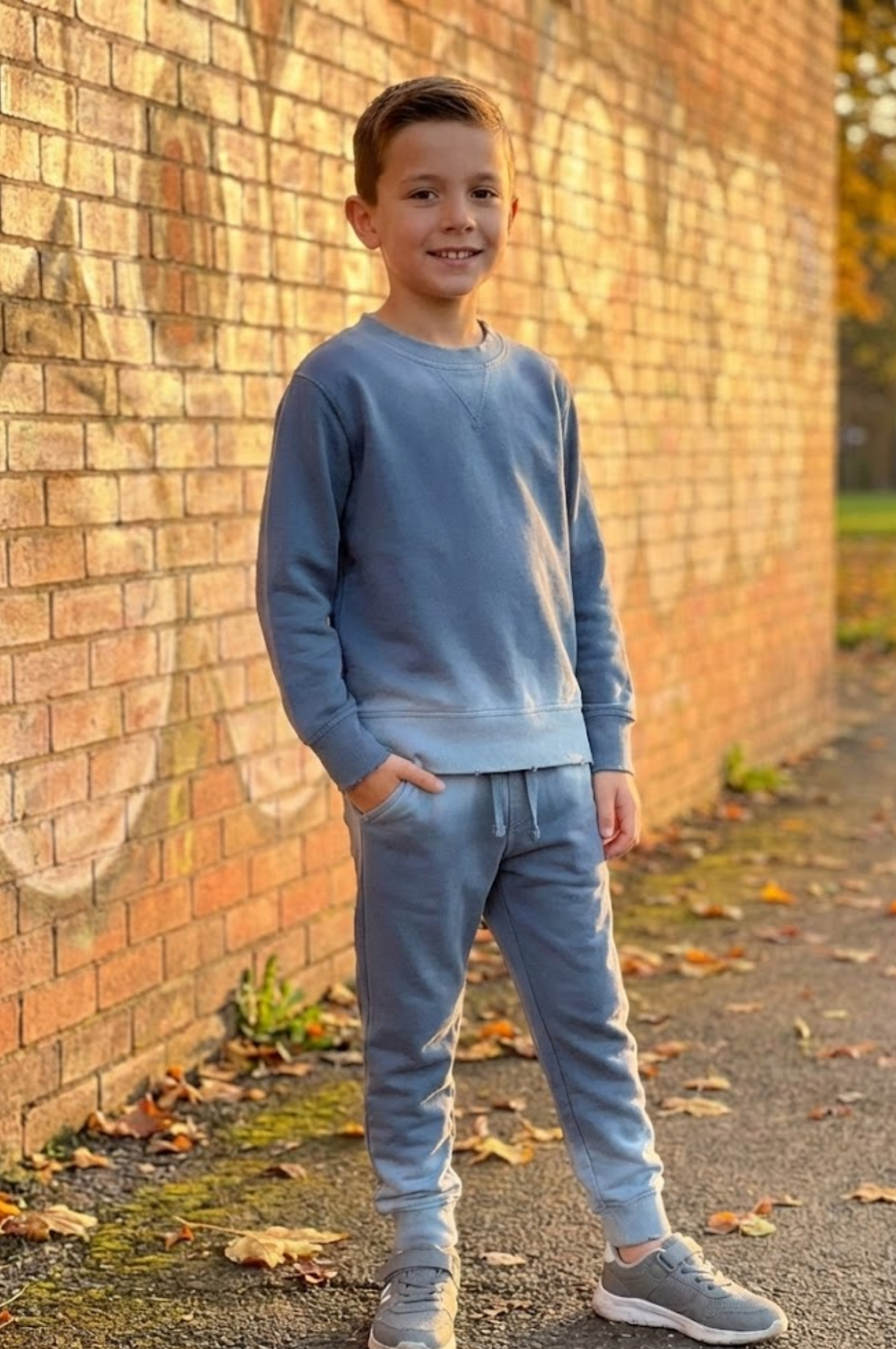 Set Sweater & Jogger Gradient Blue