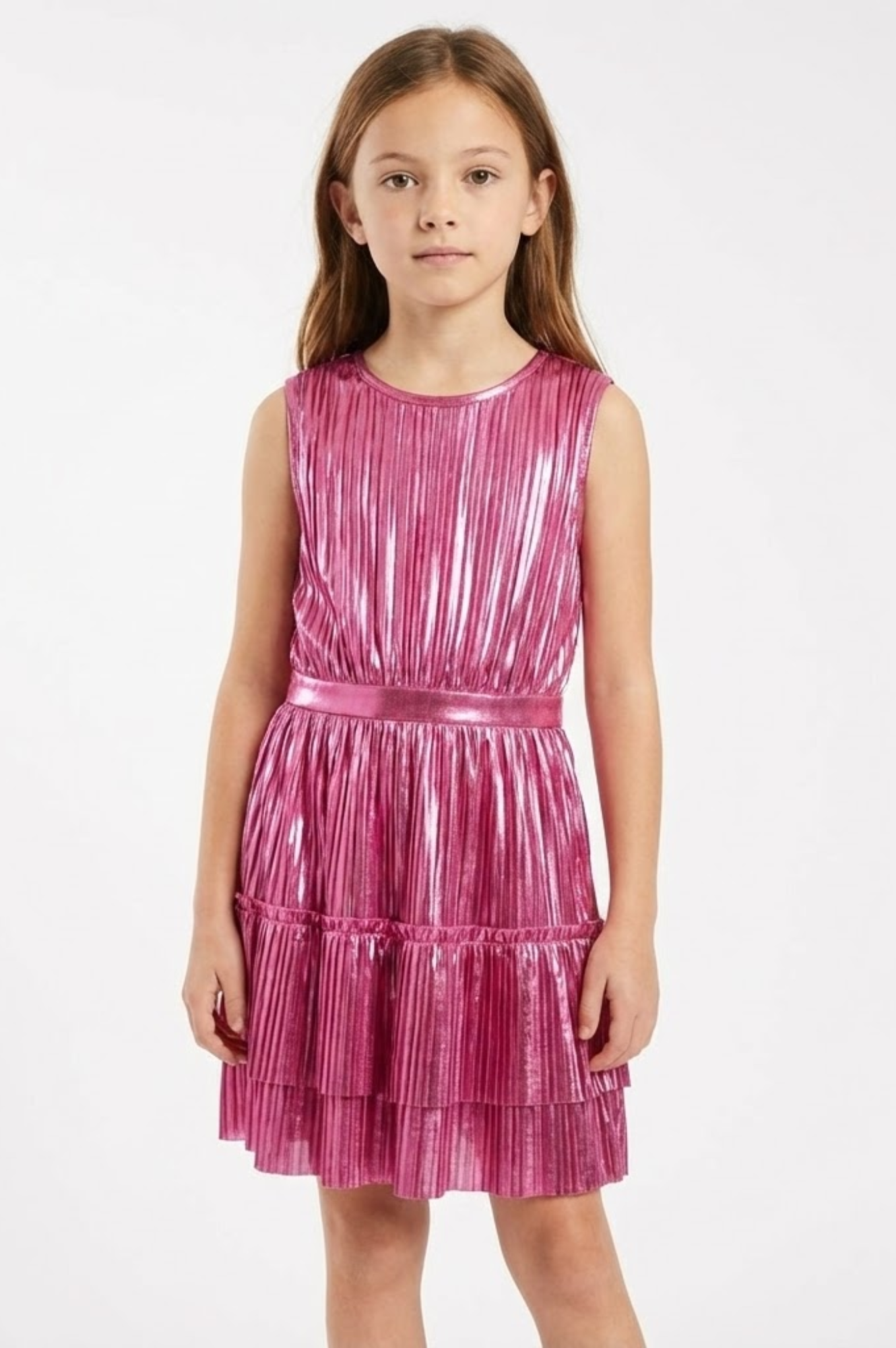 Pink Double Ruffle Dress