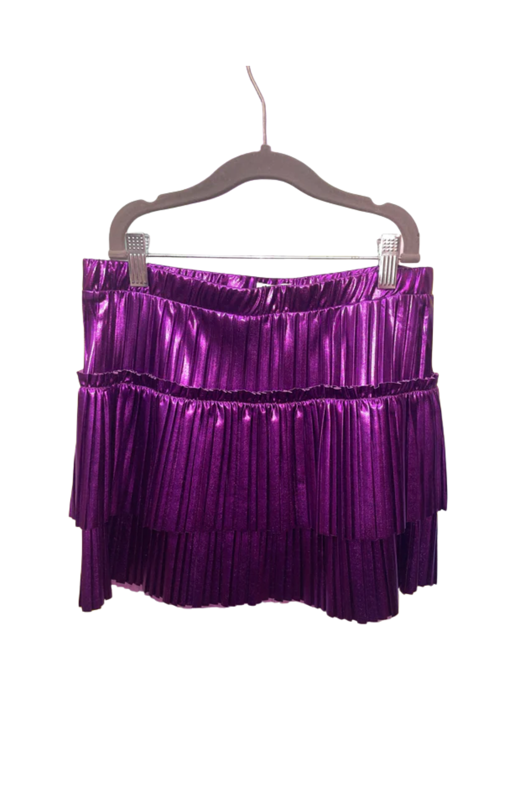 Double Ruffle Skirt Purple