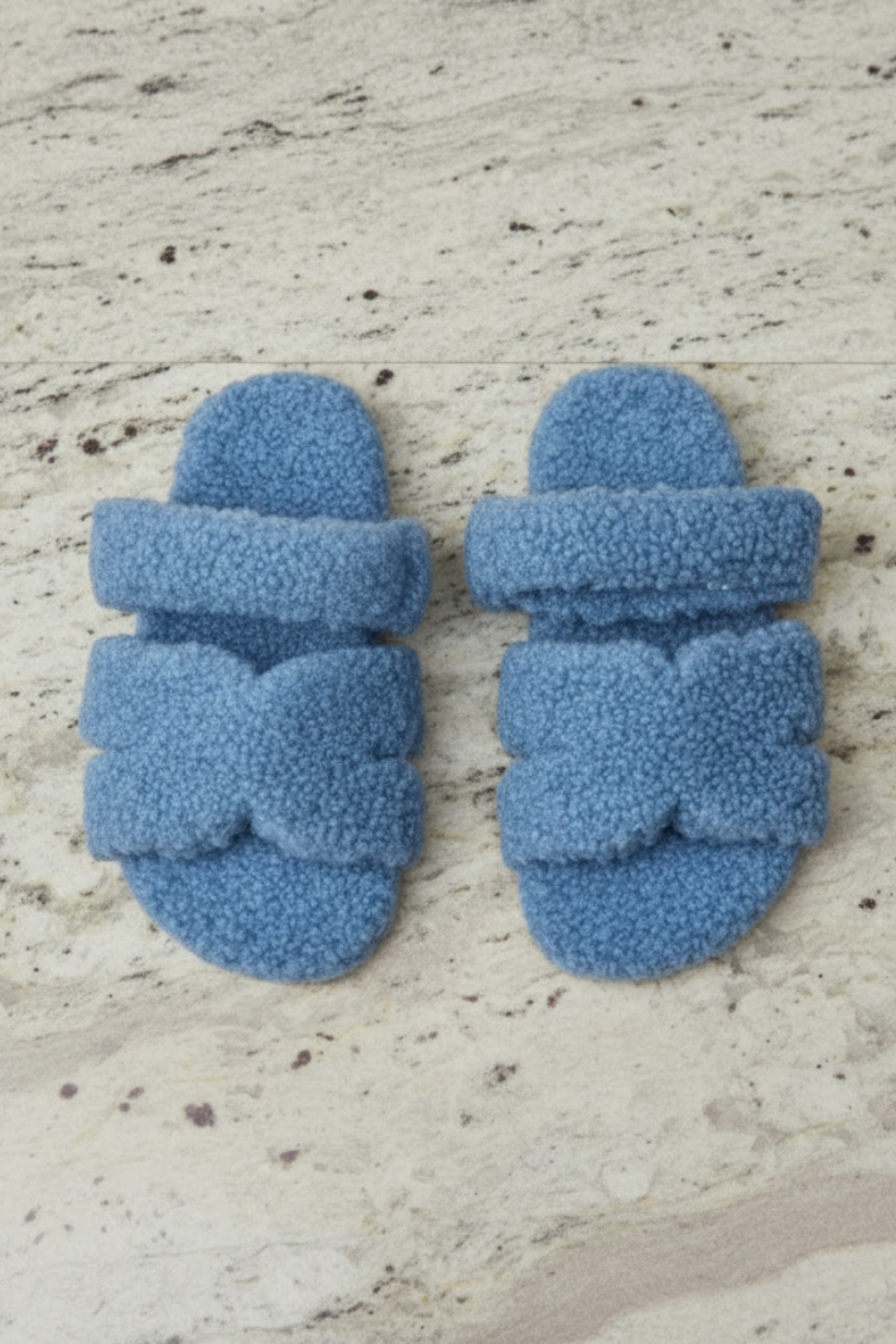 Blue Monaco Fluffy H Sandals