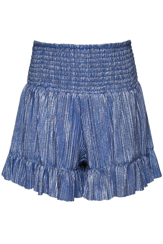 Smocked Sparkle Shorts w/ Ruffle Hem