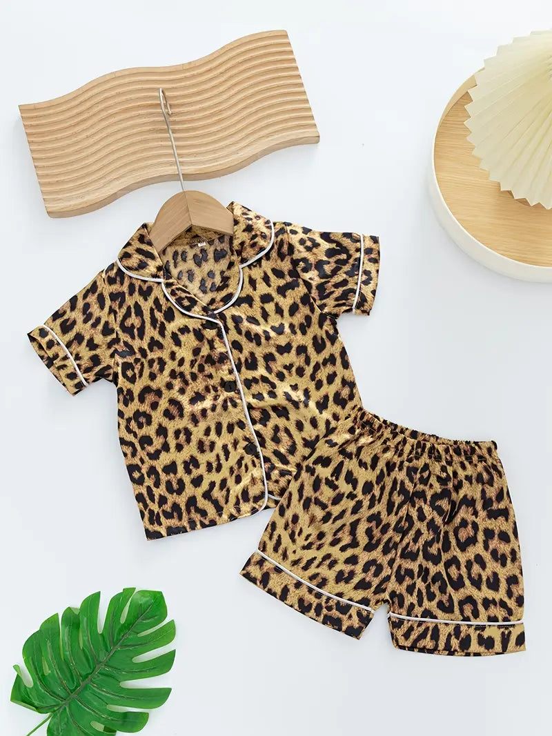 Khaki Animal Print Pajamas