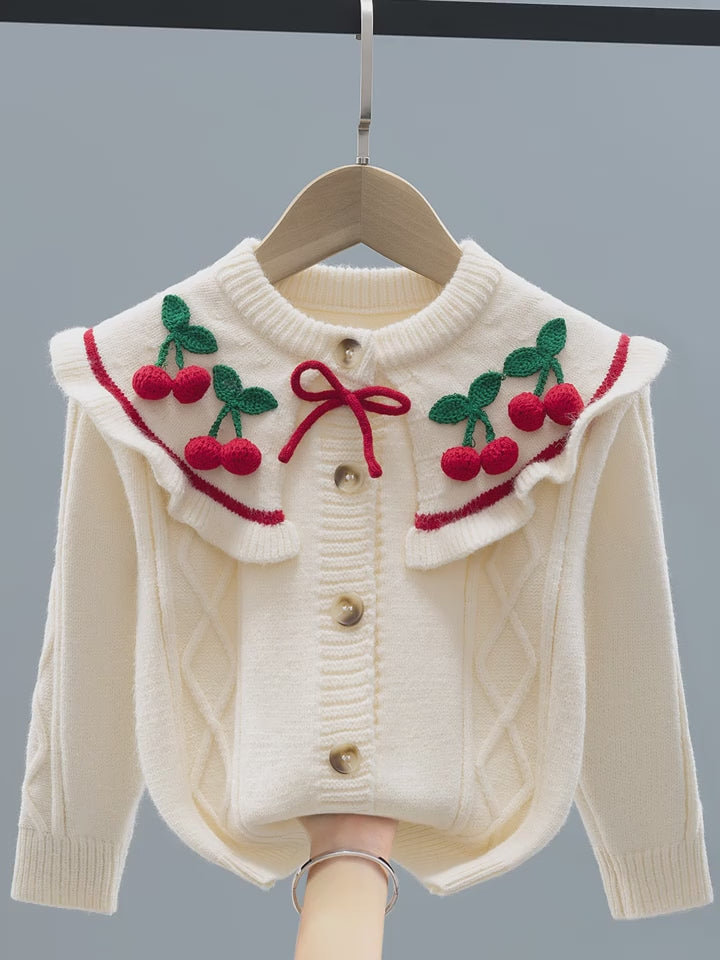 Cherry Christmas Cardigan